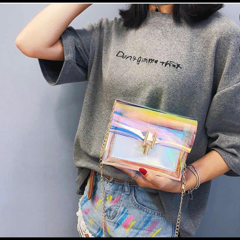 SILVER Holographic Game Day, Crossbody. 🏀🏈⚾️